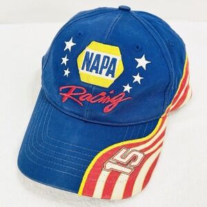 Napa Racing Number 15 Car Hat Cap Adjustable Strapback Blue Outdoors Casual
